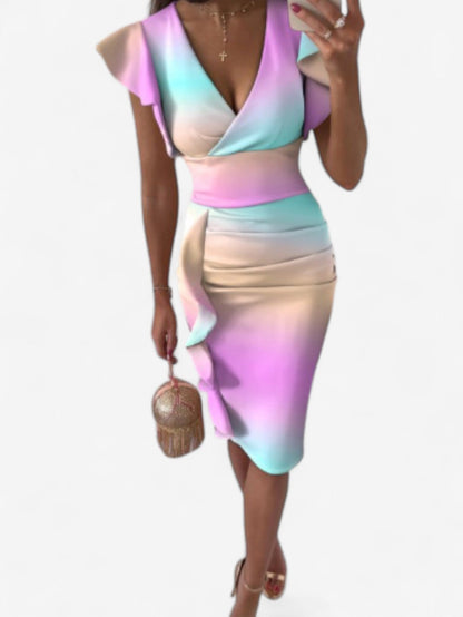 Carmela | Women’s Formal Wedding Guest Bodycon Midi Dress