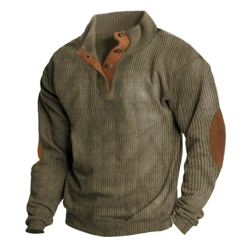 Pryce | Men’s Wool-Blend Button-Up Sweater