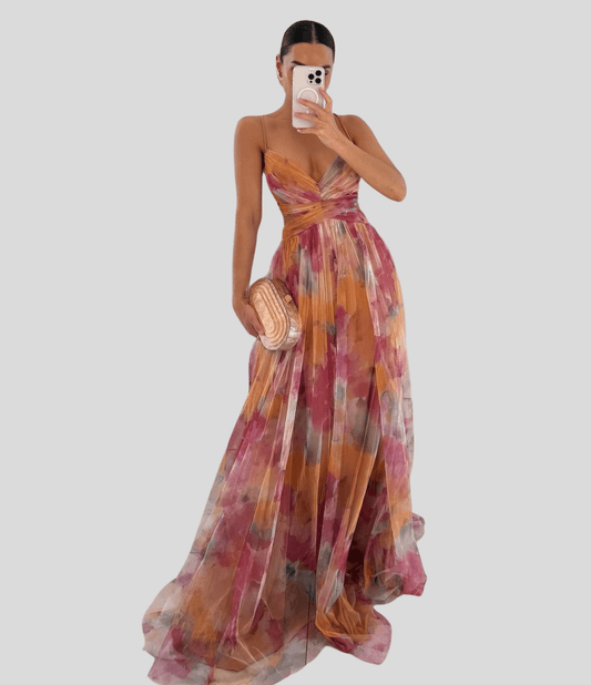 Isadora | Charming Floral Maxi Dress