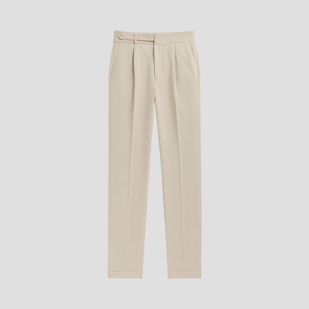 Darselle | Men’s Tailored Pleated Dress Trousers