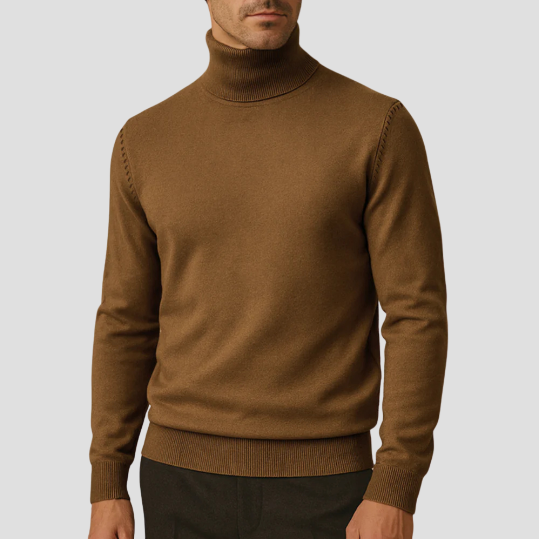 Harlowe | Men’s Slim-Fit Turtleneck Knitted Jumper