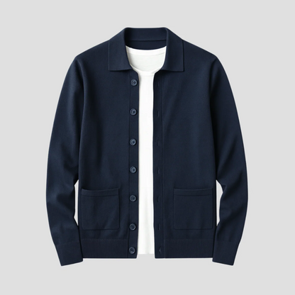 Renholm | Men’s Polo Knit Cardigan