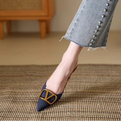 Wynsera | Women’s Pointed Slingback Heels
