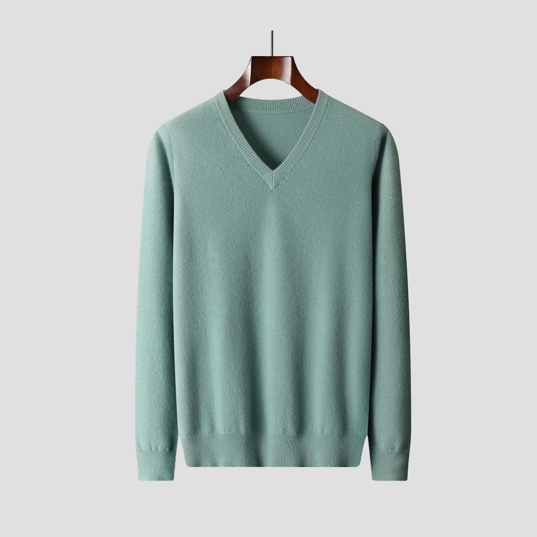 Caerlin | Men’s Pure Cashmere V-Neck Jumper
