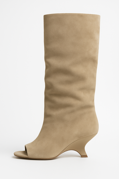 Marceline | Women’s Knee-High Wedge Boots