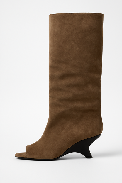 Marceline | Women’s Knee-High Wedge Boots