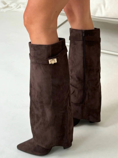 Nyla | Women’s Knee High Flared Boots