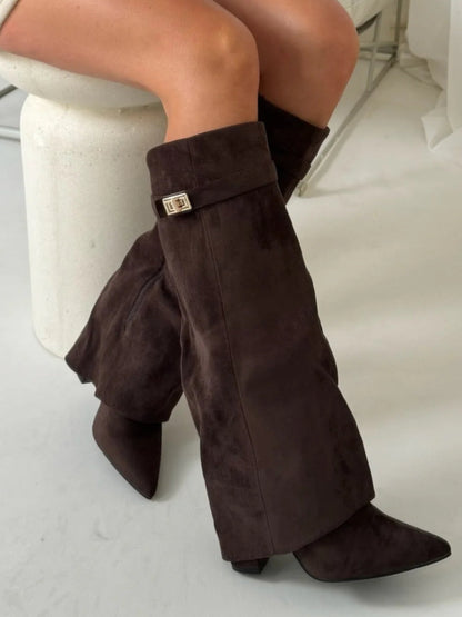 Nyla | Women’s Knee High Flared Boots