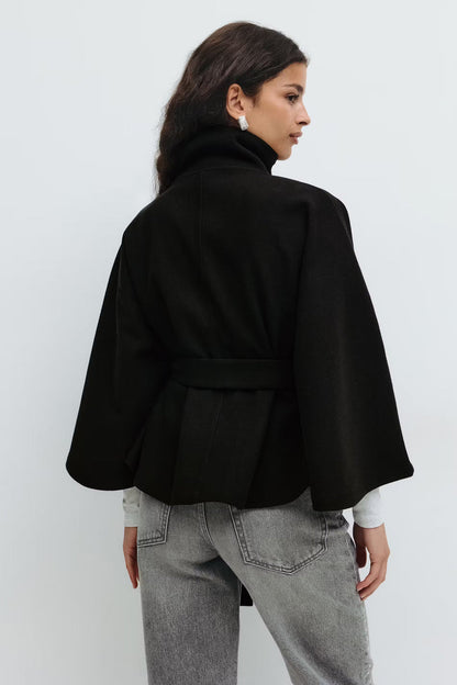 Aurora Wrap | Women’s Belted High-Neck Coat