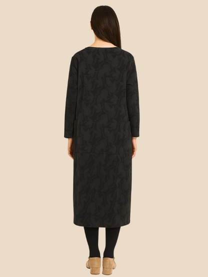 Danielle | Women’s Winter Print Dress with Pockets