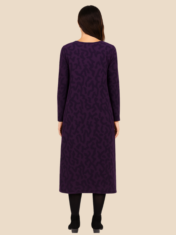 Danielle | Women’s Winter Print Dress with Pockets