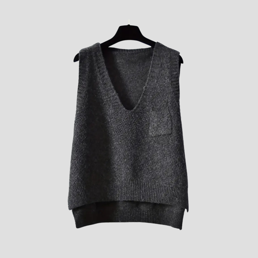 Marivane | Women’s Knitted V-Neck Jumper Vest