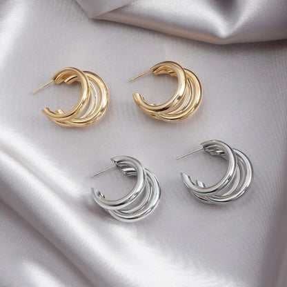 Pryelle | Women’s Triple-Band Hoop Earrings
