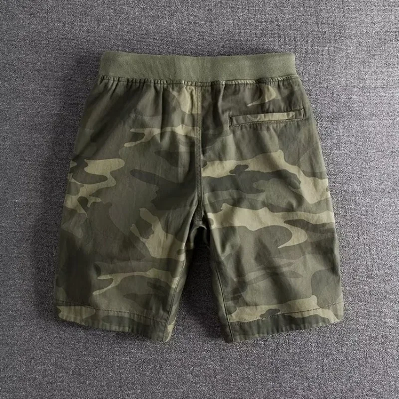 Oxlen | Men’s Camouflage Cotton-Blend Stretch Shorts