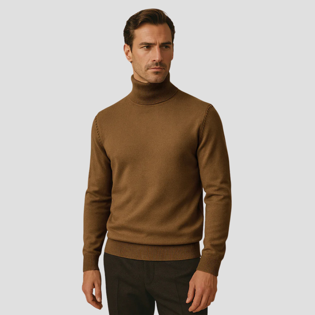 Harlowe | Men’s Slim-Fit Turtleneck Knitted Jumper