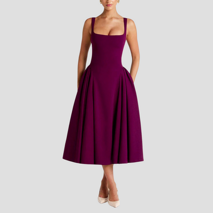 Ardeline | Women’s Elegant Pleated Midi Dress