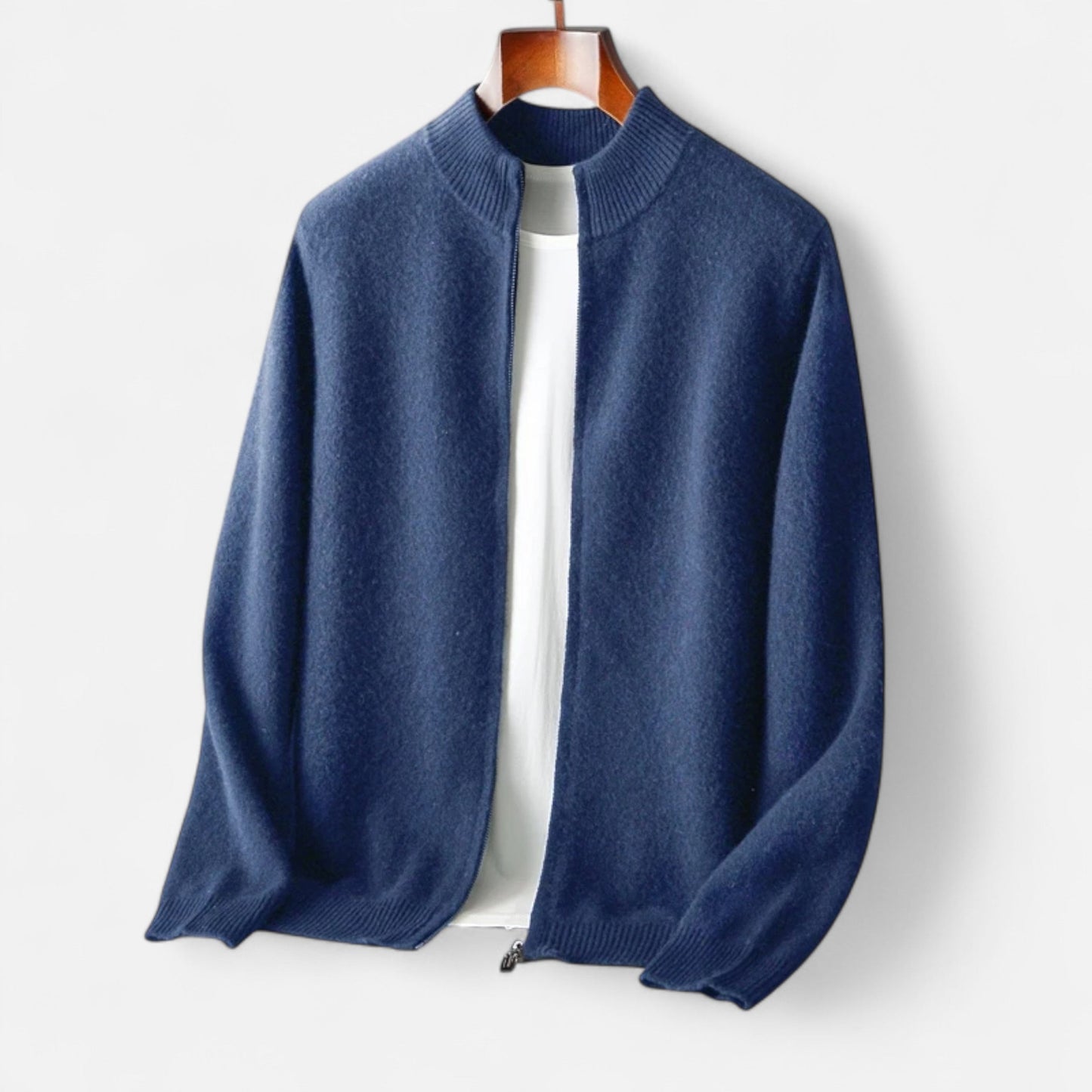 Ravender | Men’s Zipped Merino-Knit Sweater