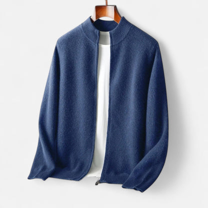 Ravender | Men’s Zipped Merino-Knit Sweater