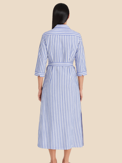 Tarah | Women’s Elegant Striped Shirt Dress