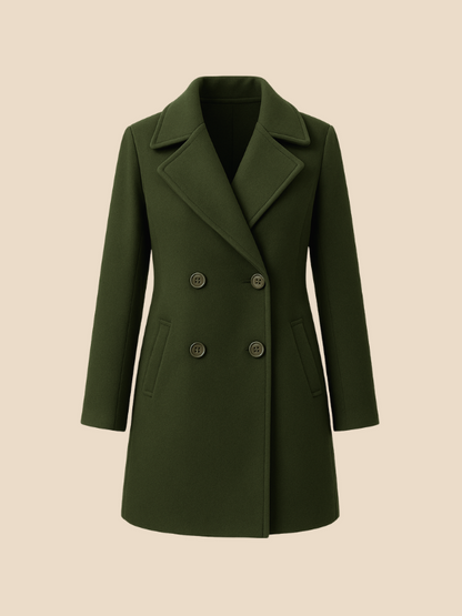 Clara | Women’s Long Double-Breasted Coat
