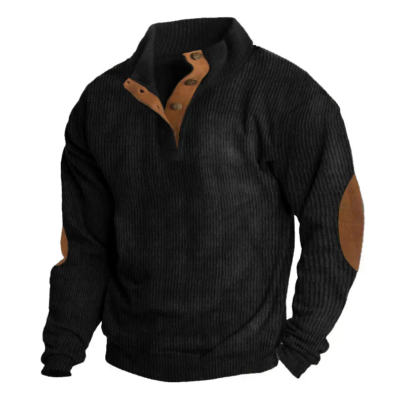 Pryce | Men’s Wool-Blend Button-Up Sweater