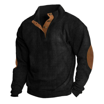 Pryce | Men’s Wool-Blend Button-Up Sweater