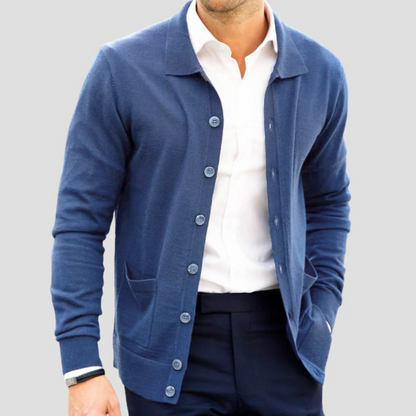 Renholm | Men’s Polo Knit Cardigan