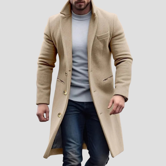 Belvierre | Men’s Long Wool Classic Coat