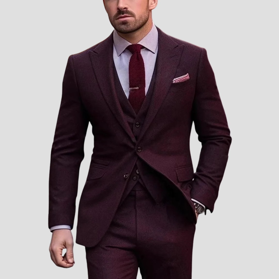 Arvain | Men’s Classic Three-Piece Suit