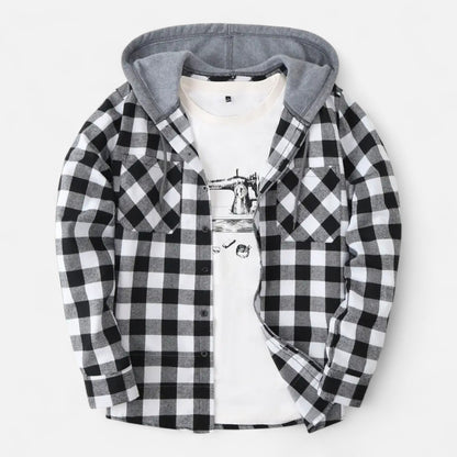 Ruxander | Men’s Button-Up Hooded Sweater