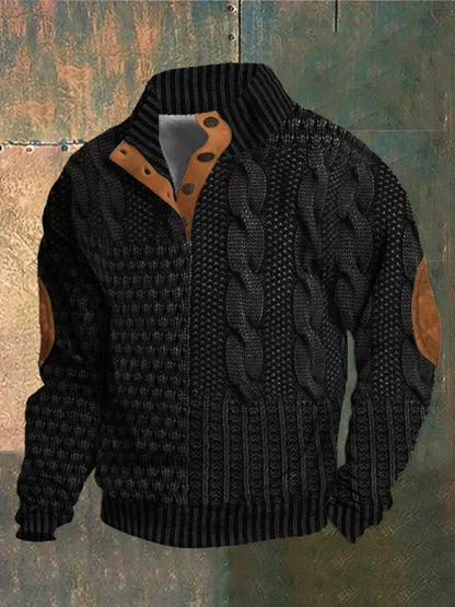 Sawyer | Men’s Patchwork Sweater Jacket