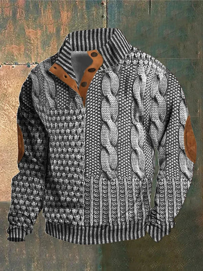 Sawyer | Men’s Patchwork Sweater Jacket
