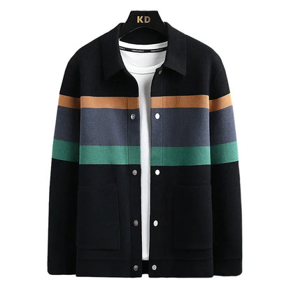 Oswynn | Knit Wool Button-Up Jacket
