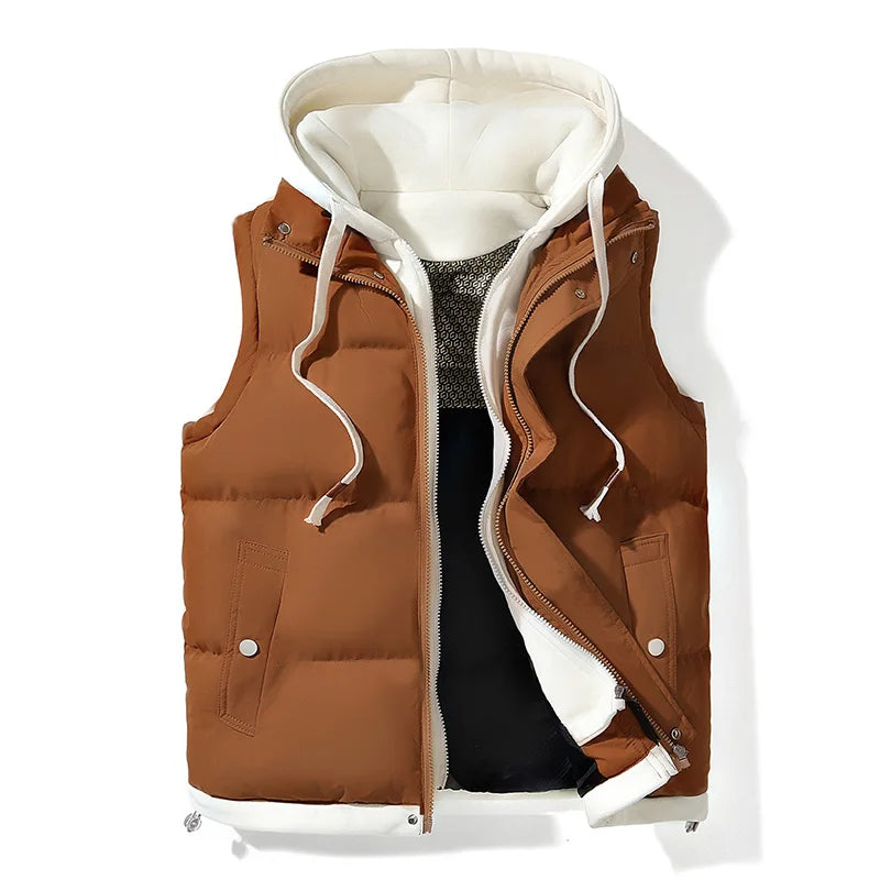 Seydon | Men’s Fleece-Lined Hooded Zip Vest