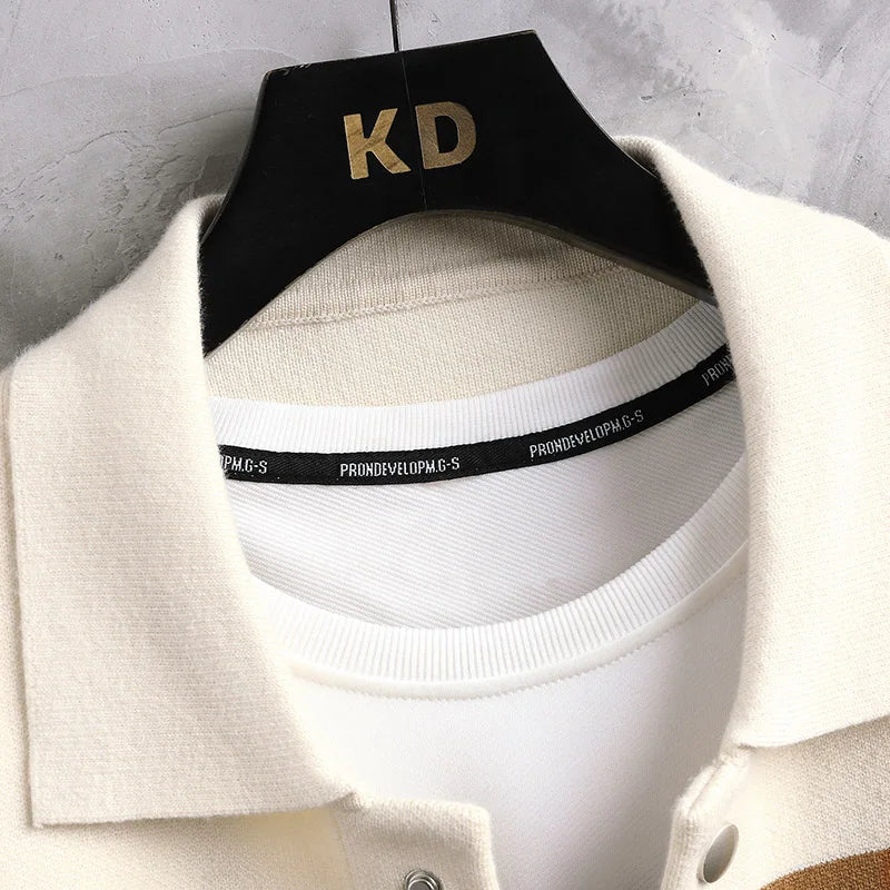 Oswynn | Knit Wool Button-Up Jacket