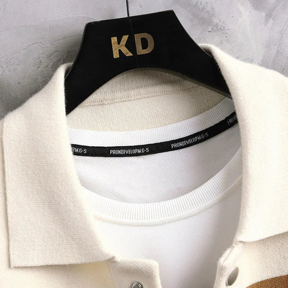 Oswynn | Knit Wool Button-Up Jacket