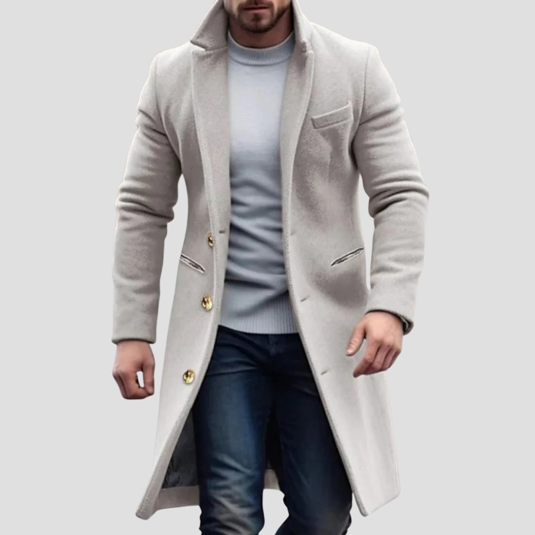 Belvierre | Men’s Long Wool Classic Coat