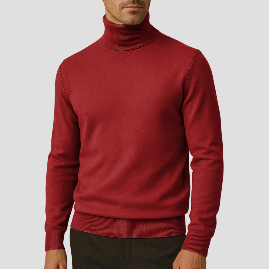 Harlowe | Men’s Slim-Fit Turtleneck Knitted Jumper