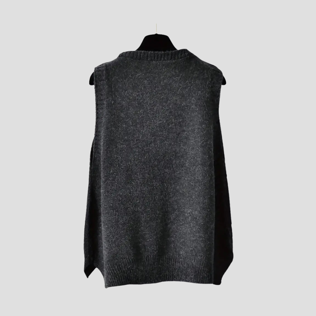 Marivane | Women’s Knitted V-Neck Jumper Vest