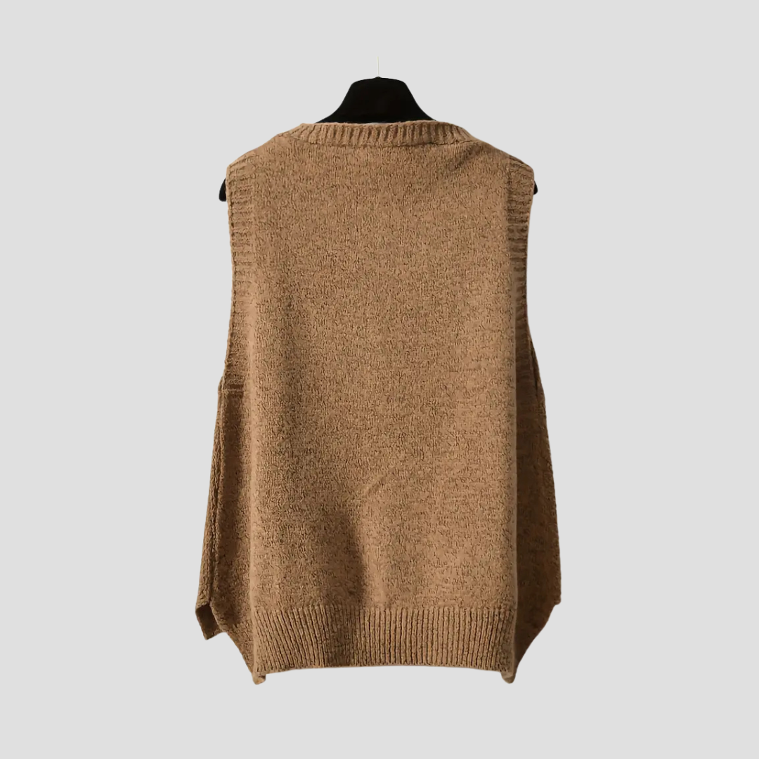 Marivane | Women’s Knitted V-Neck Jumper Vest