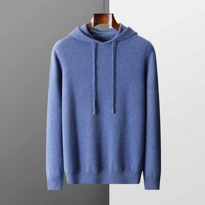 Alveric | Men’s Pure Cashmere Hooded Jumper