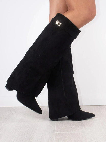 Nyla | Women’s Knee High Flared Boots