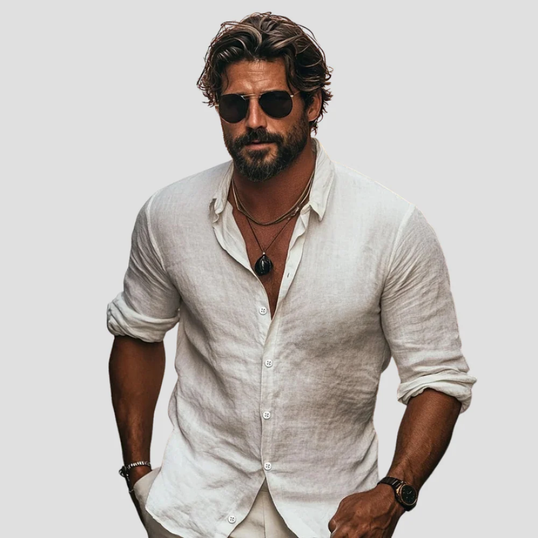 Rheolan | Men’s Linen Casual Shirt
