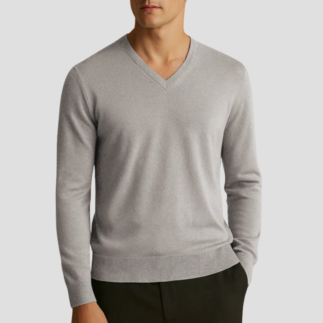 Caerlin | Men’s Pure Cashmere V-Neck Jumper