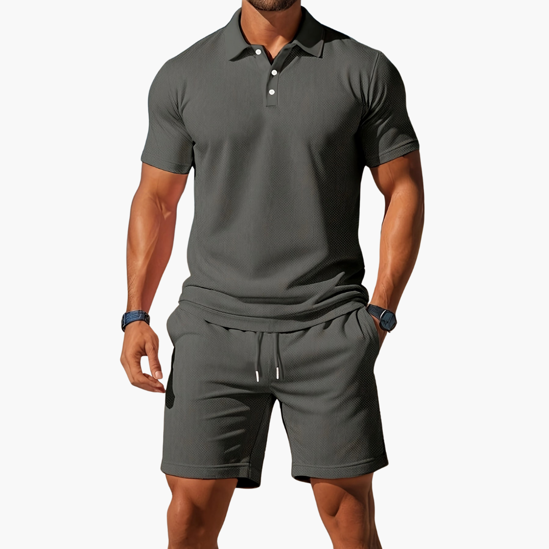 Timothy | Men’s Polo and Shorts Summer Set