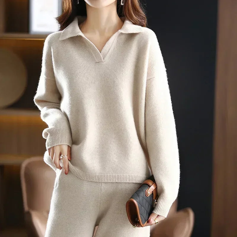 Merayne | Women’s 100% Cashmere Two-Piece Set