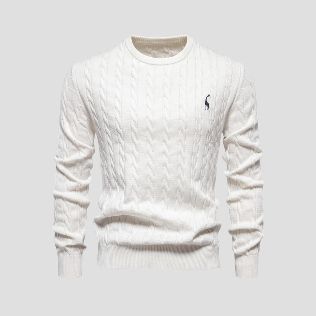Dunverre | Men’s Cotton Cable Knit Jumper