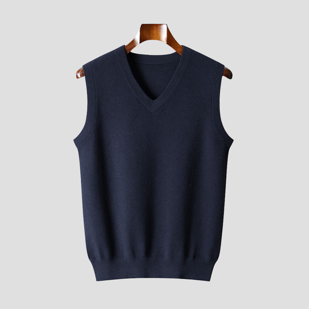 The Renmere | Men’s Cashmere-Wool Sleeveless Jumper