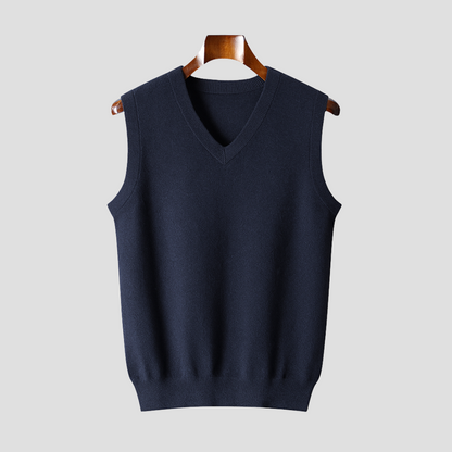 The Renmere | Men’s Cashmere-Wool Sleeveless Jumper