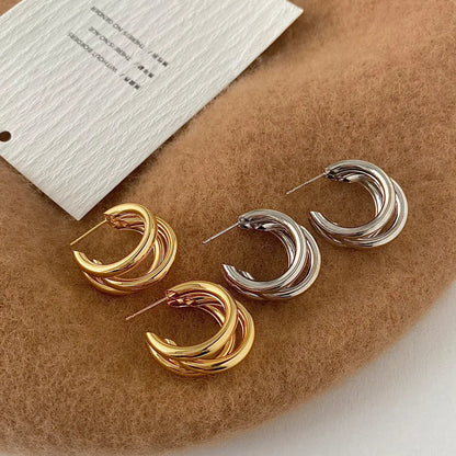 Pryelle | Women’s Triple-Band Hoop Earrings
